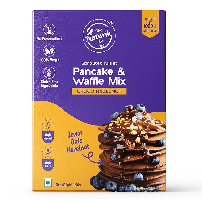 Hirse-Pfannkuchen- & Waffelmischung (Schoko-Haselnuss) Vorschaubild 4