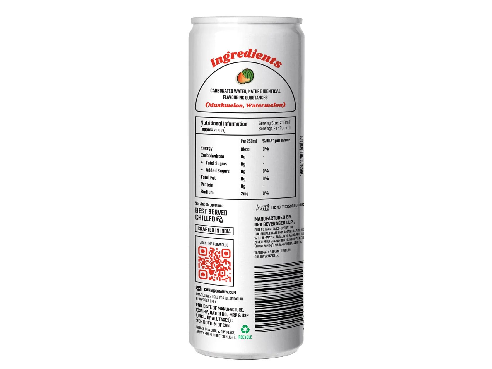 Muskmelon & Watermelon Sparkling Water thumbnail 3