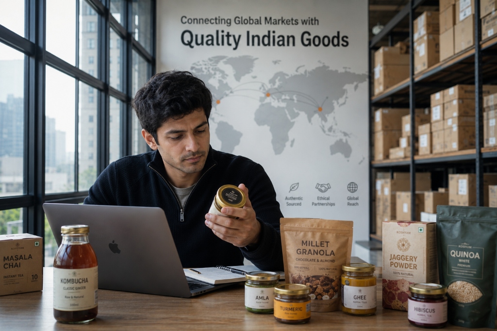 A distributor evaluating a product sample