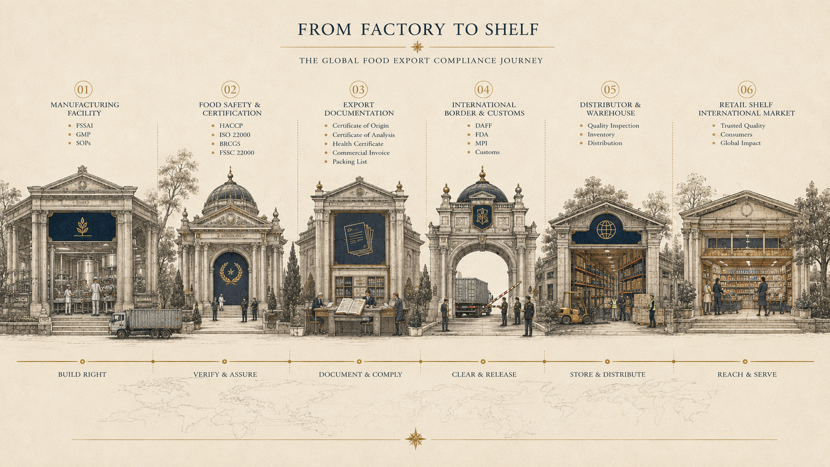 Factory to International Retail Journey